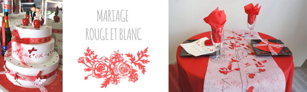 Mariage rouge et blanc